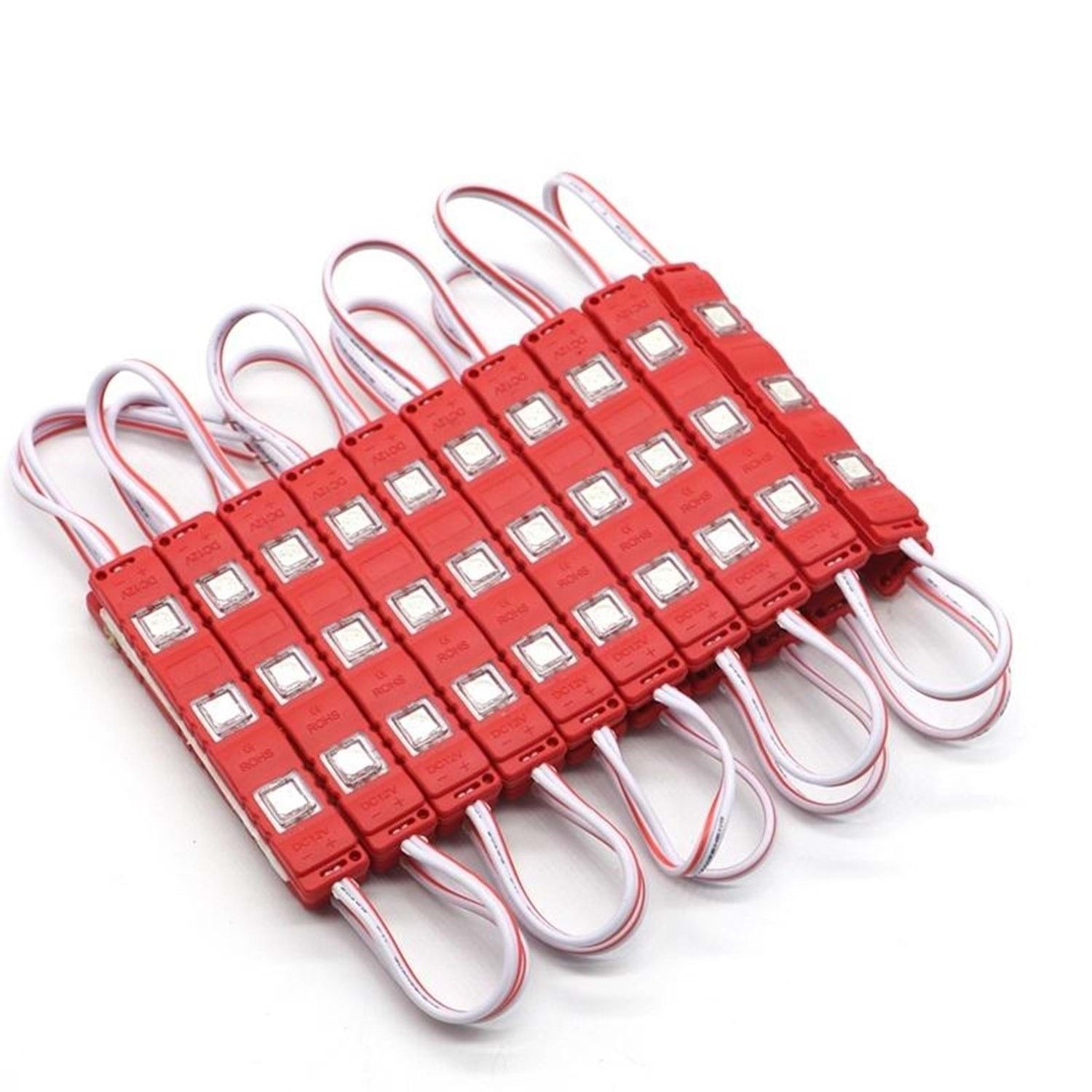 Modül Led 3 Çipli Renkli Kasa Kırmızı