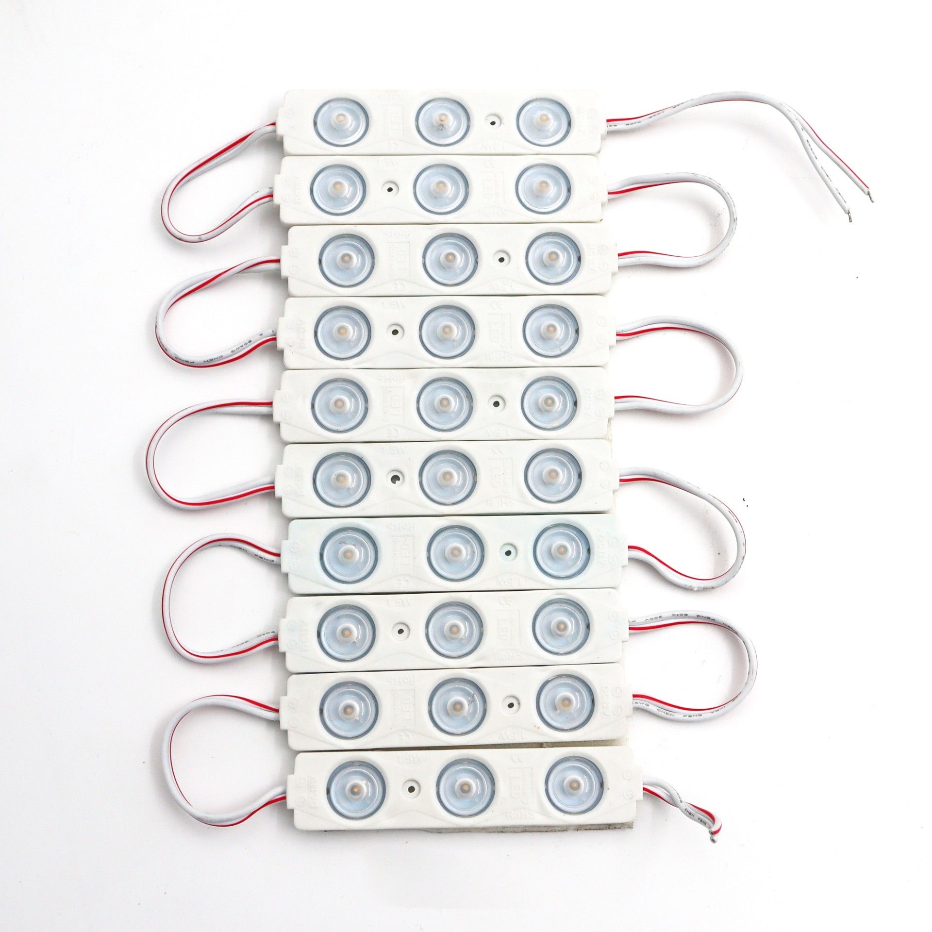 Modül Led Lensli 3 Çipli 1.5W Renkli Kasa Günışığı