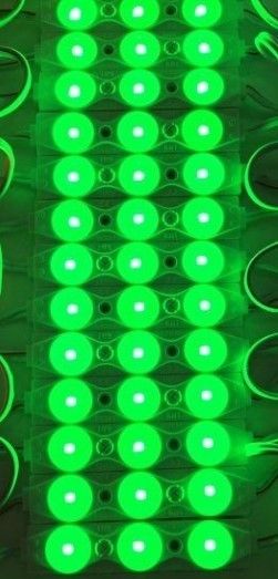 Modül Led Lensli 3 Çipli 1.5W Renkli Kasa Yeşil
