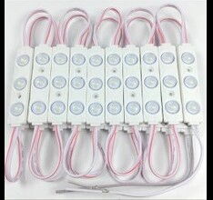 Modül Led Lensli 3 Çipli 1.08W Şeffaf Kasa Mavi