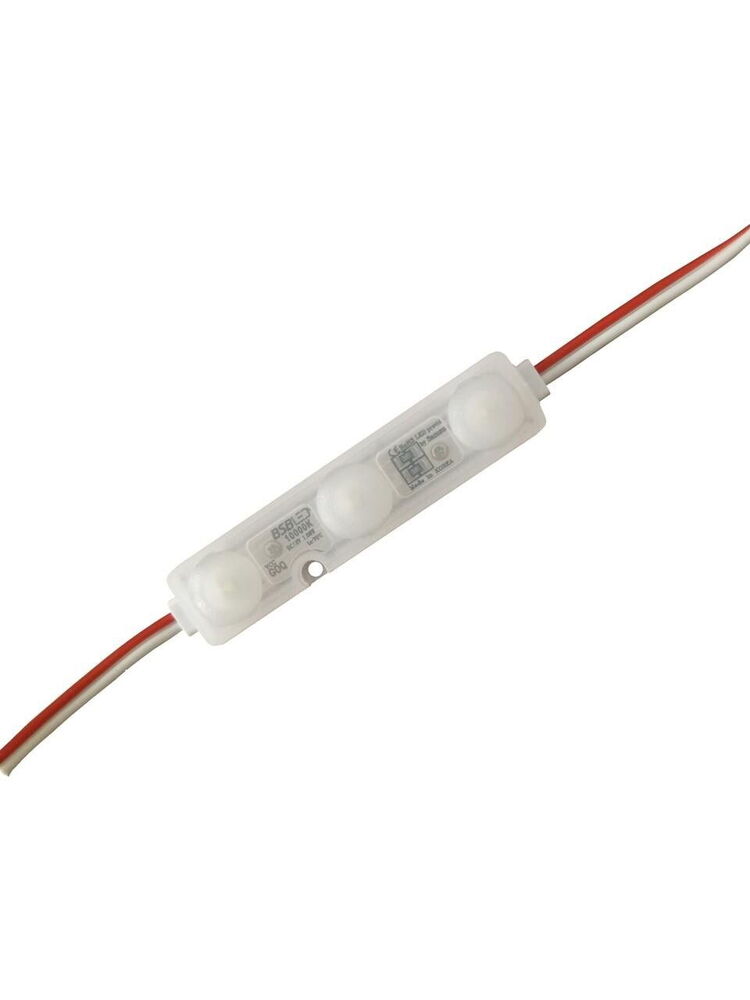 Modül Led Lensli 3 Çipli 1.08W Şeffaf Kasa Sarı