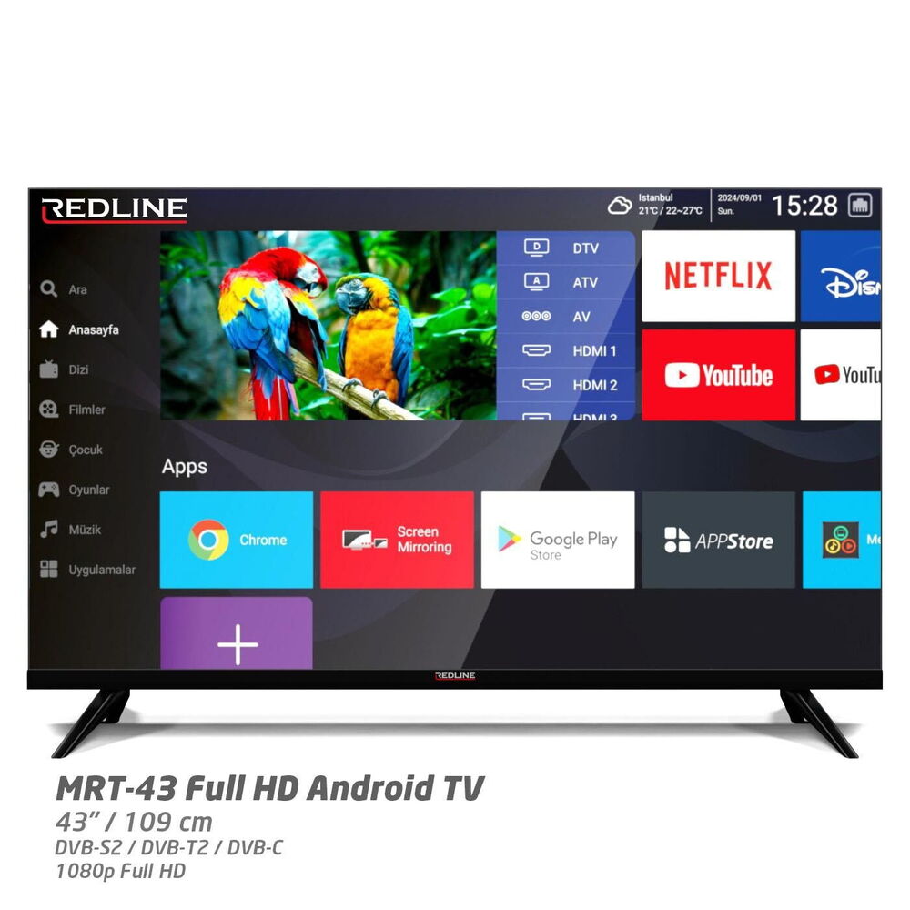 Multibox MRT-43 43" 109cm FHD Android Led Tv