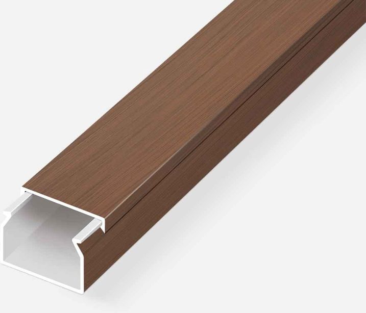 Mutlusan 12x12 Ceviz Ypş. Kablo Kanalı 2m. (K.125)