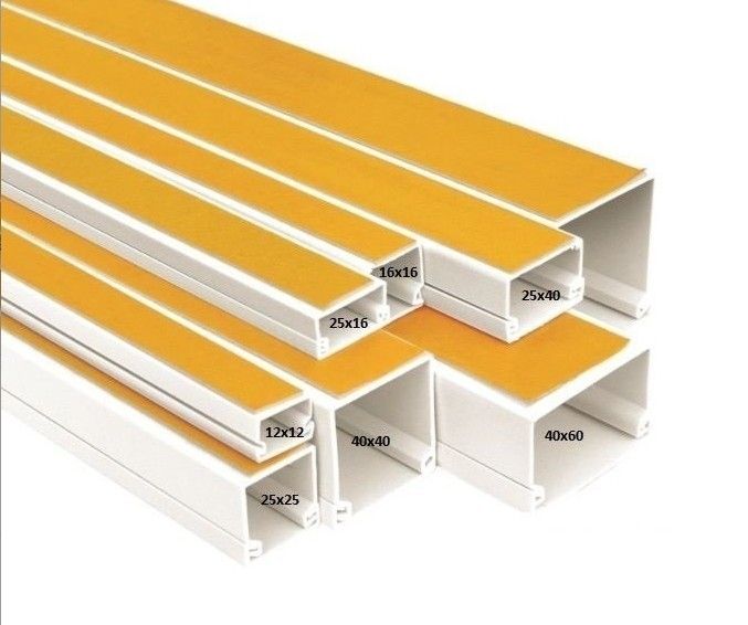 Mutlusan 12x12 Yapışkanlı Kablo Kanalı 2m. (K.125)