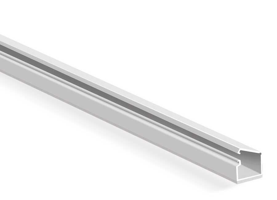 Mutlusan 13x12.5 Yapışkanlı Şeffaf Kablo Kanalı 2m