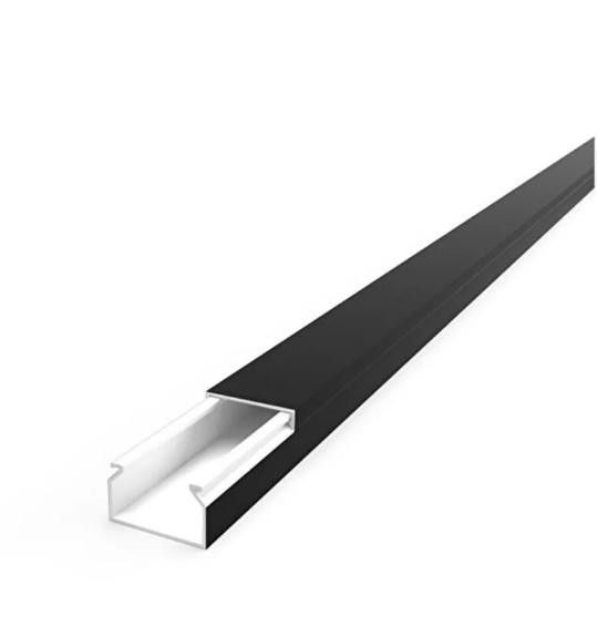 Mutlusan 25x16 Yapış Kablo Kanalı Siyah 2m.(K.75)