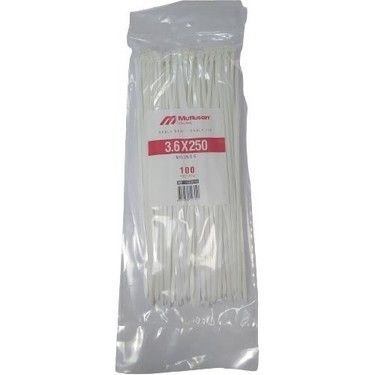 Mutlusan 3.6x250 Beyaz Kablo Bağı (100 lü)