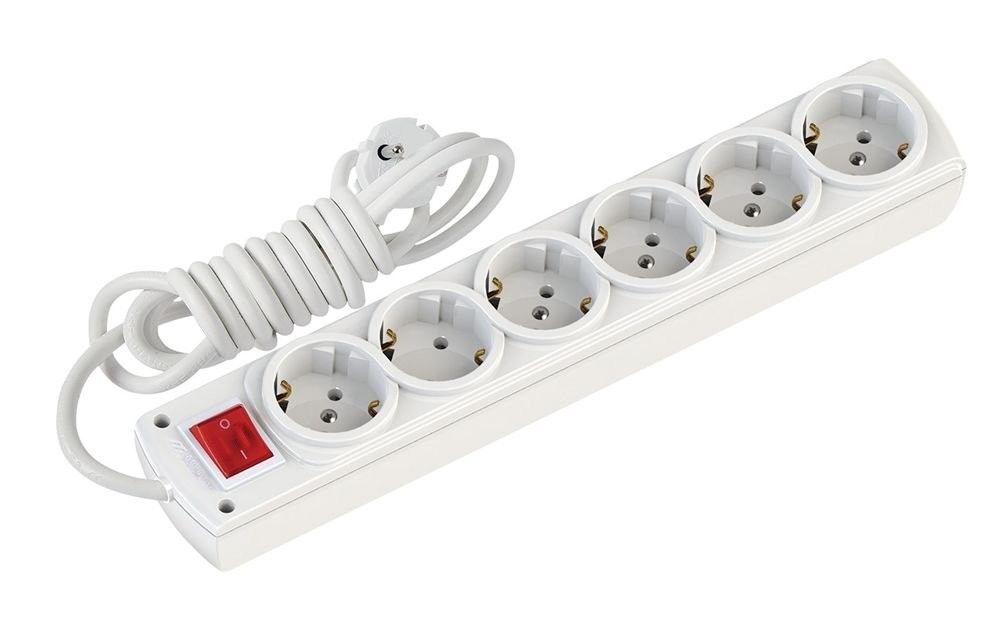 Mutlusan Altılı Topraklı Grup Priz Anahtarlı 3mt