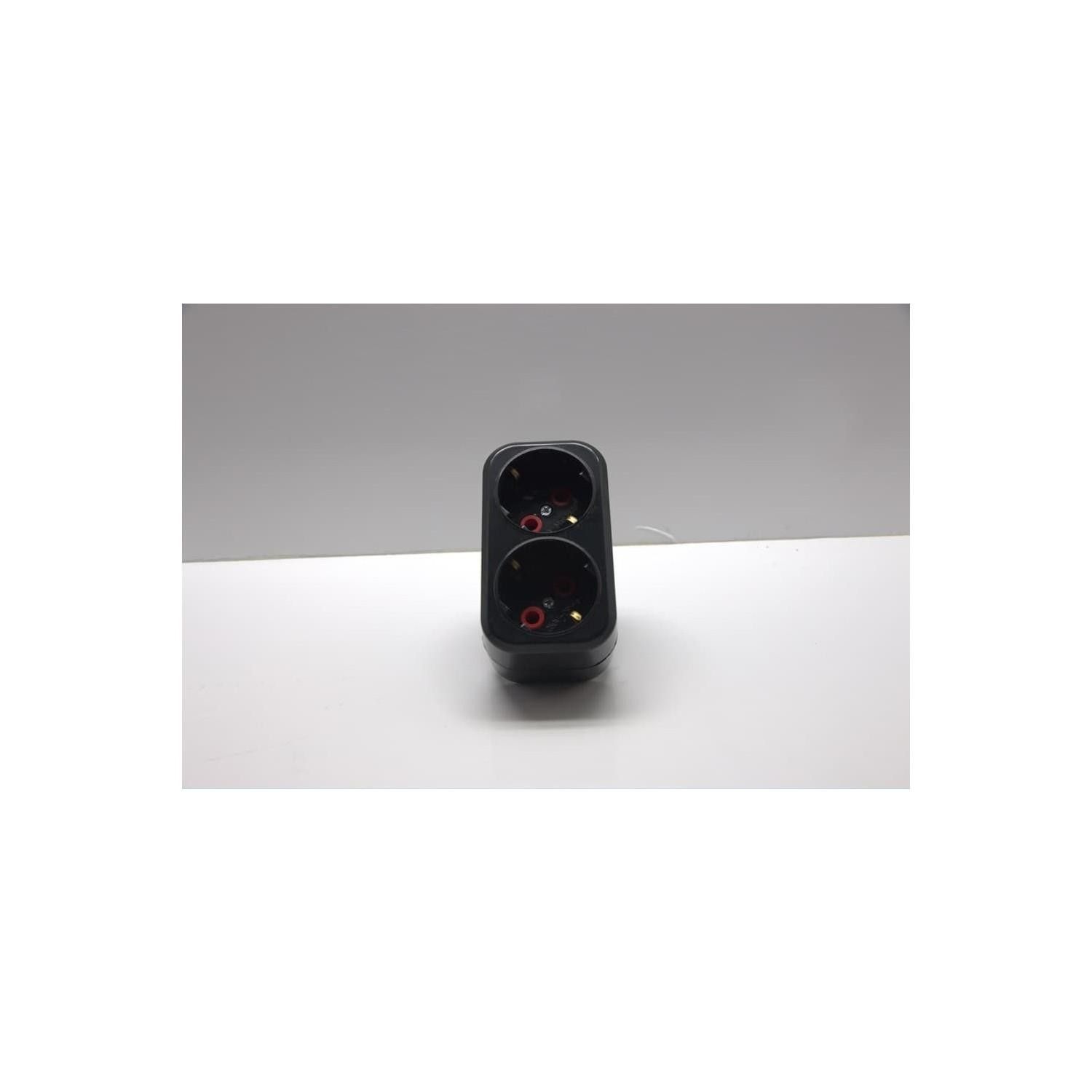 Mutlusan İkili Top. Fiş-Priz Düz Tip Anah. Siyah