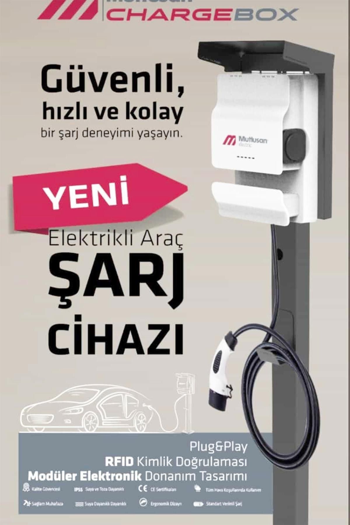 Mutlusan 22KW 380V Soketli Araç Şarj Cihazı