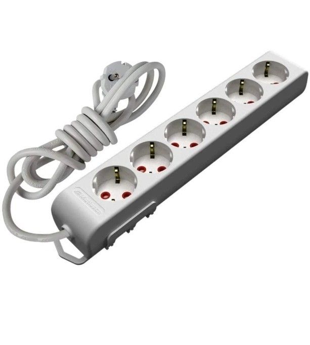 Mutlusan Ri-Tech Altılı ÇK Topraklı Grup Priz 2m.