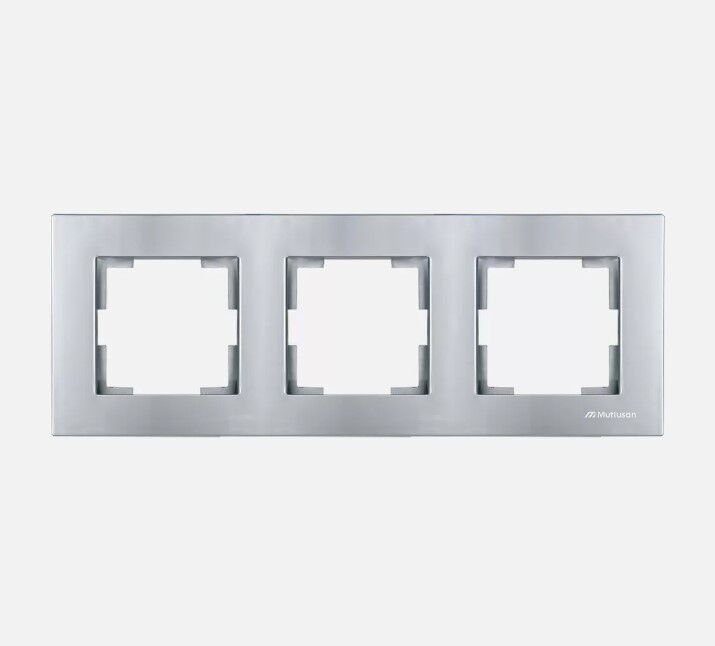 Mutlusan Rita Üçlü Çerçeve İnox