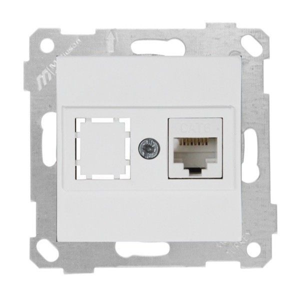 Mutlusan S/Ü Data Prizi 1*RJ45 (Cat6) Beyaz