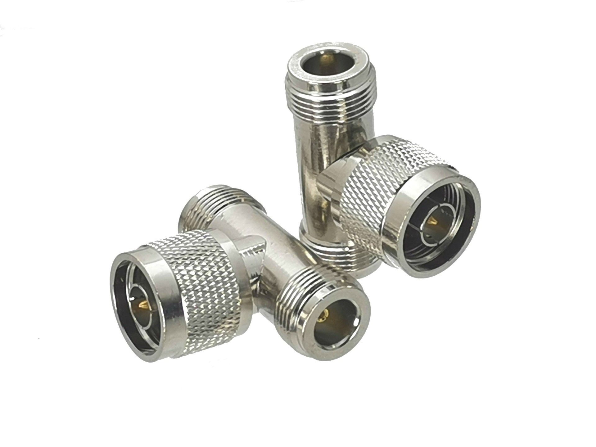 N Erkek - 2x Dişi T Konnektör