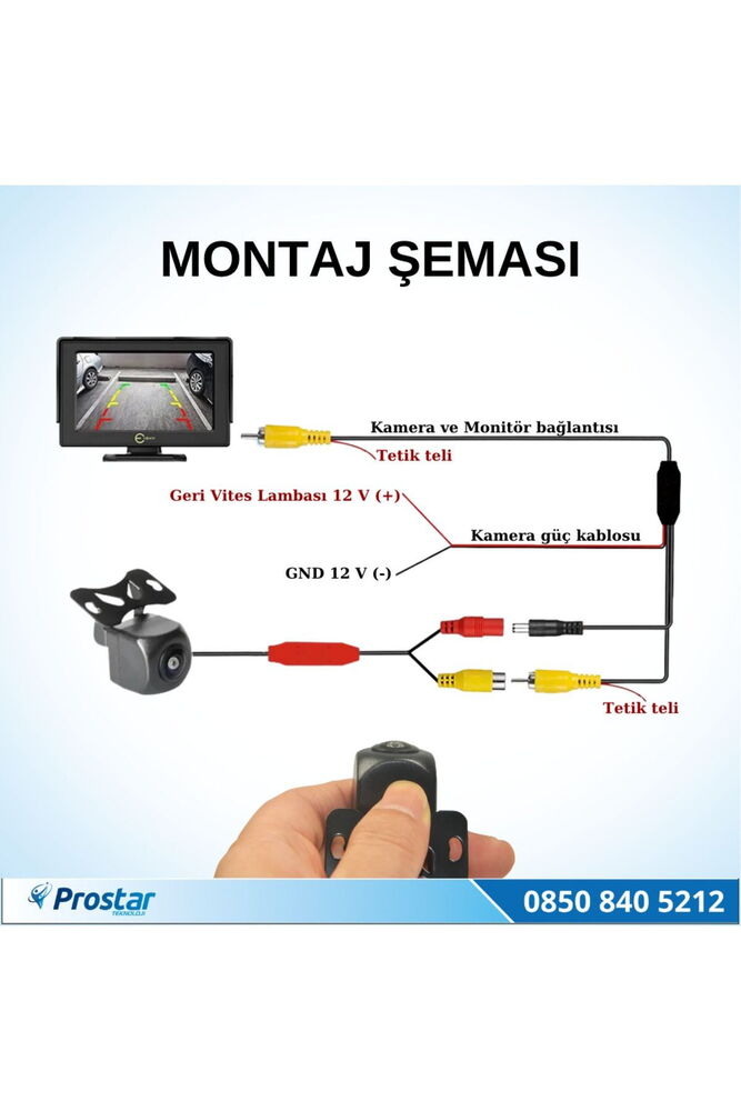 Navistar NVS-185-HD Balık Gözü Araç Geri Görüş Kam