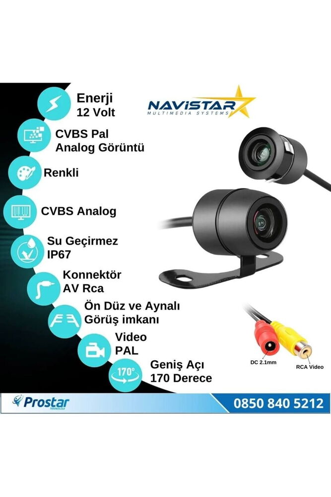 Navistar NVS-187X-HD Kelebek Araç Geri Görüş Kamer