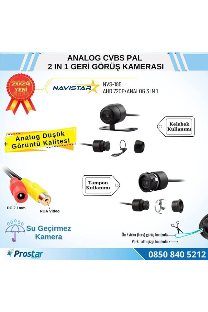 Navistar NVS-187X-HD Kelebek Araç Geri Görüş Kamer