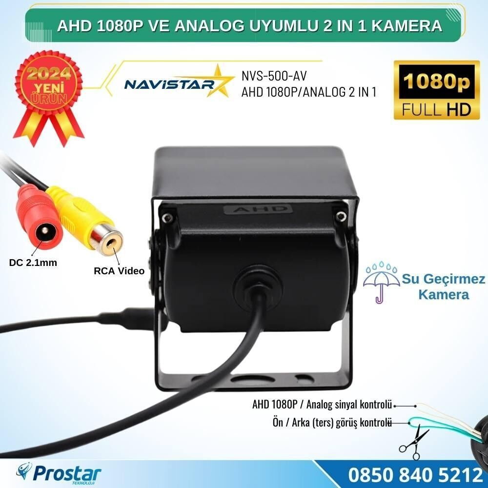 Navistar NVS-500-AV Şapkalı Araç Arka Kamerası