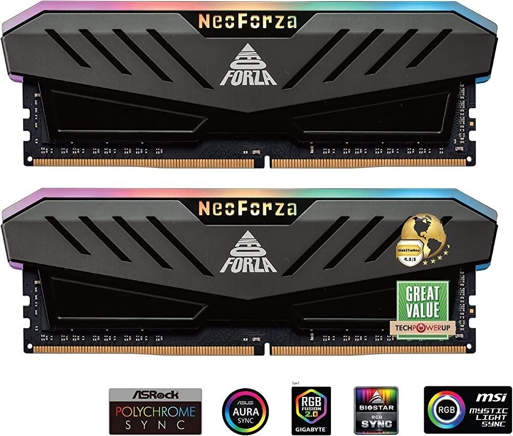 NeoForza 16Gb 3600Mhz RGB CL19 1.35V DDR4  Pc Ram