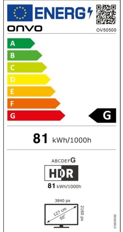 Onvo OV50500 50" 127 Ekran Uydulu webOS 4K Smart