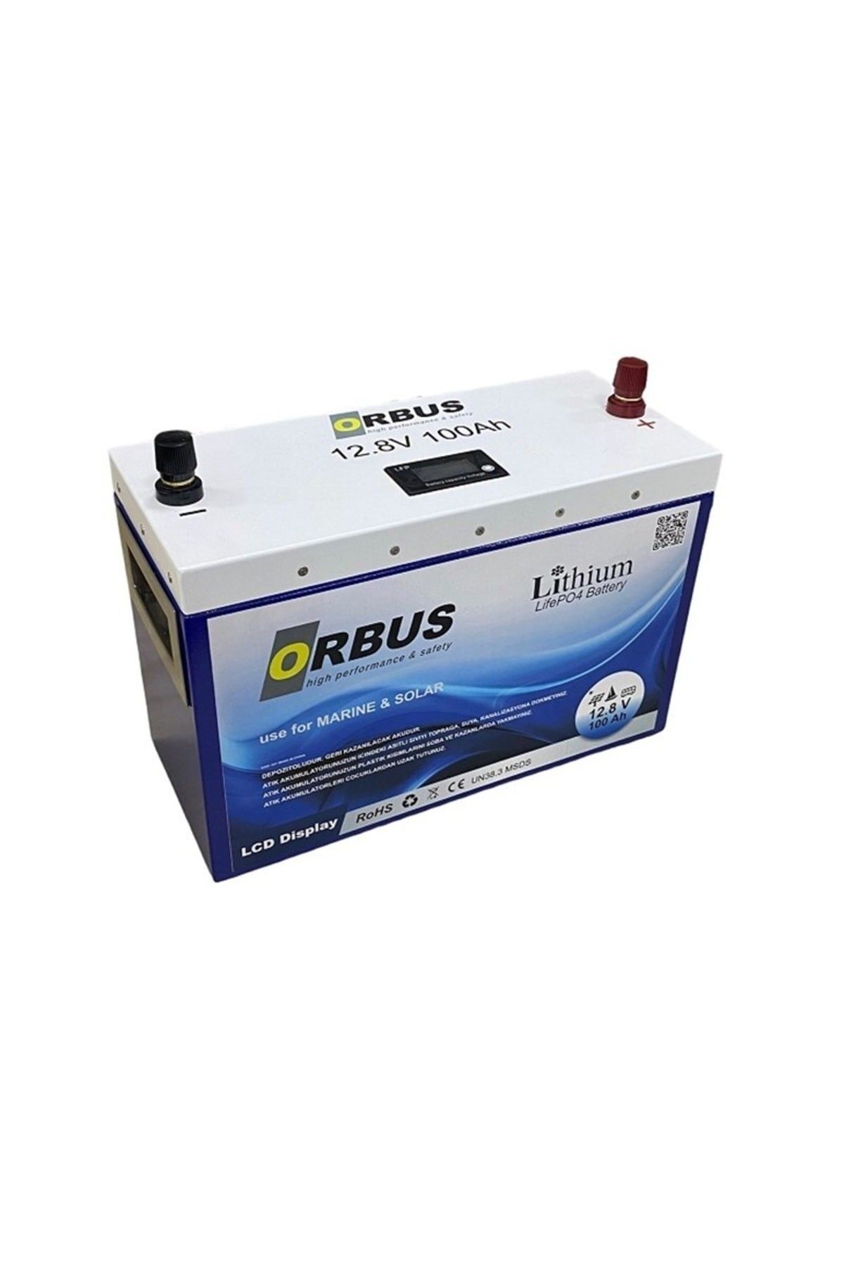 Orbus 12.8V 100Ah LifePO4 Şarjlı Akü