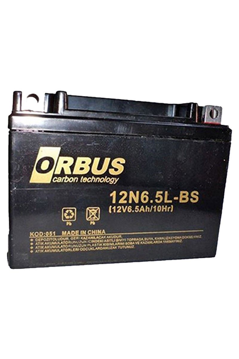 Orbus 12N6.5L-BS 12V 6.5Ah Motosiklet Aküsü (K.10)
