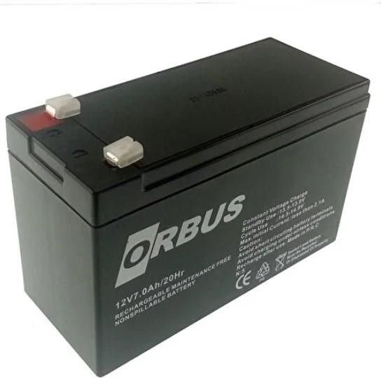 Orbus 12V 7Ah Bakımsız Tip Kuru Akü