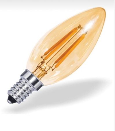 Orbus 4W E14 300 Lm B35 Sarı Filament Led Ampul