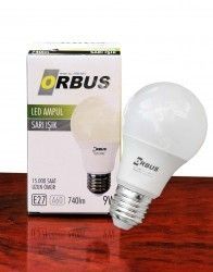 Orbus 9W E27 790 Lm Sarı Led Ampul