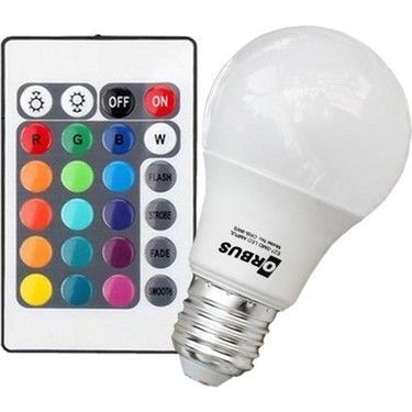 Orbus 9W Kumandalı RGB Led Ampul