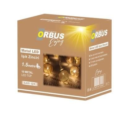 Orbus Ay Yıldız Led Işık Zinciri 1.5m.