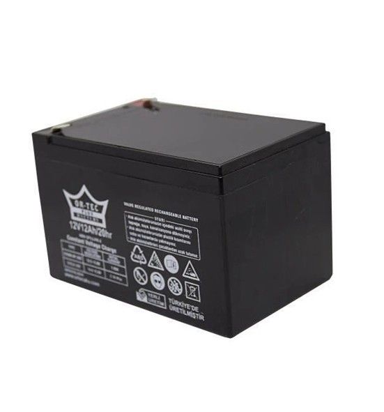Ortec 12V 12Ah Bakımsız Kuru Akü