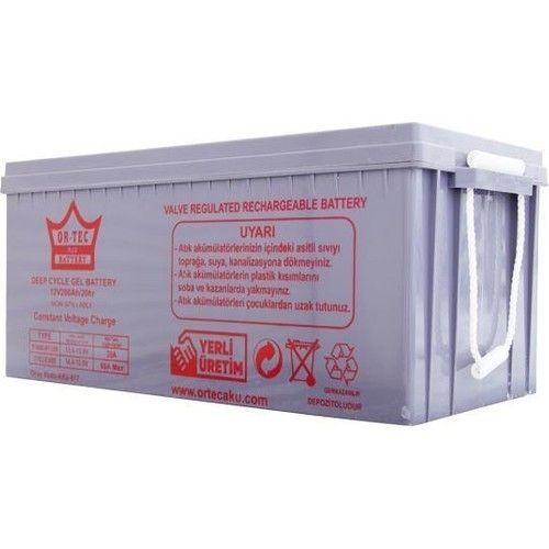 Ortec 12V 200Ah Jel Akü