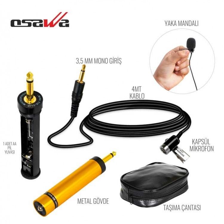 Osawa OSW-330 1000 Ohm Yaka Mikrofonu