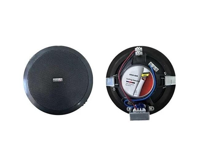 Osawa OSW-609 13cm Trafolu Alçıpan Hoparlör Siyah