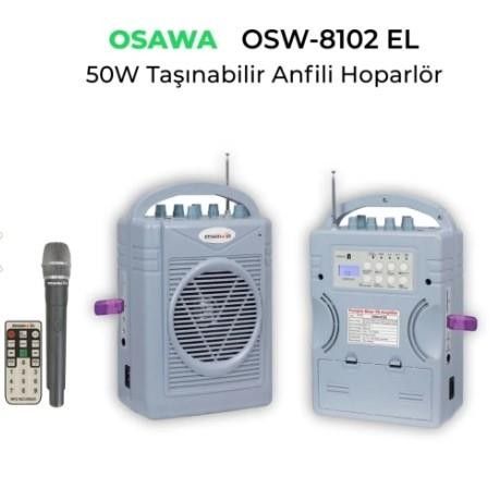 Osawa OSW-8102 50W 1 El 1 Yaka Mikr. Portatif Anfi