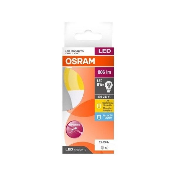 Osram 8W E27 Sinek Kovucu Beyaz-Sarı Led Ampul