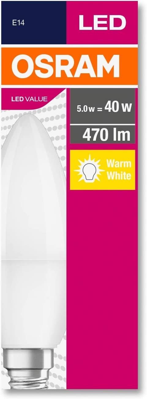 Osram Led Value 4.9W E14 Beyaz Led Mum Ampul