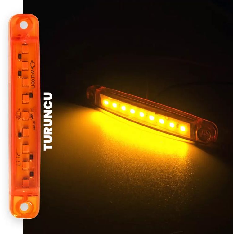 Oto Parmak Led Amber (9 Ledli)