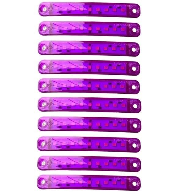 Oto Parmak Led Mor (9 Ledli)