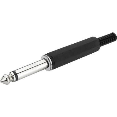 P-M603P-B 6.3mm Mono Erkek Jack Siyah