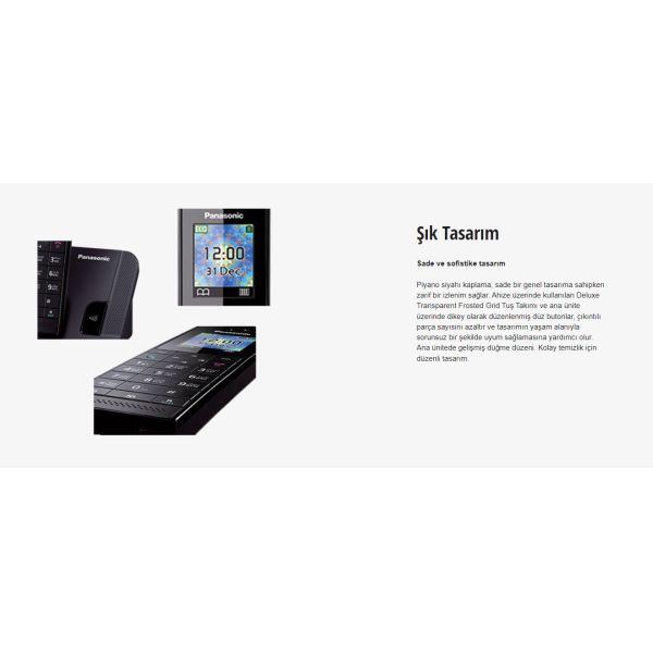 Panasonic KX-TGH210 Sİyah Dect Kablosuz Telefon