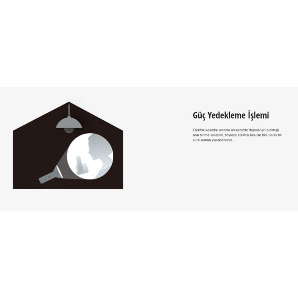 Panasonic KX-TGH210 Sİyah Dect Kablosuz Telefon