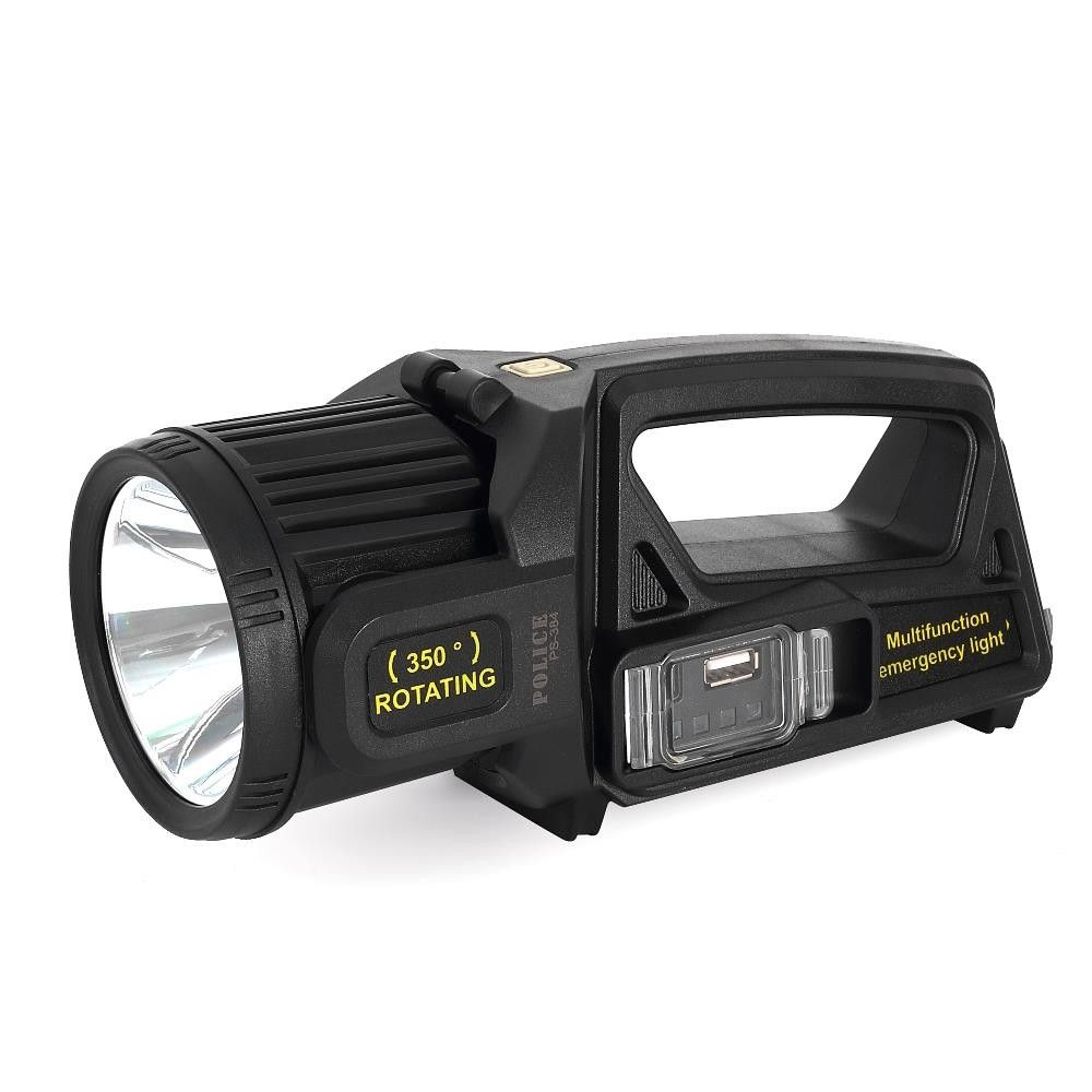 Police PS-384 Solar Spot Cob Ledli Powerbank Fener