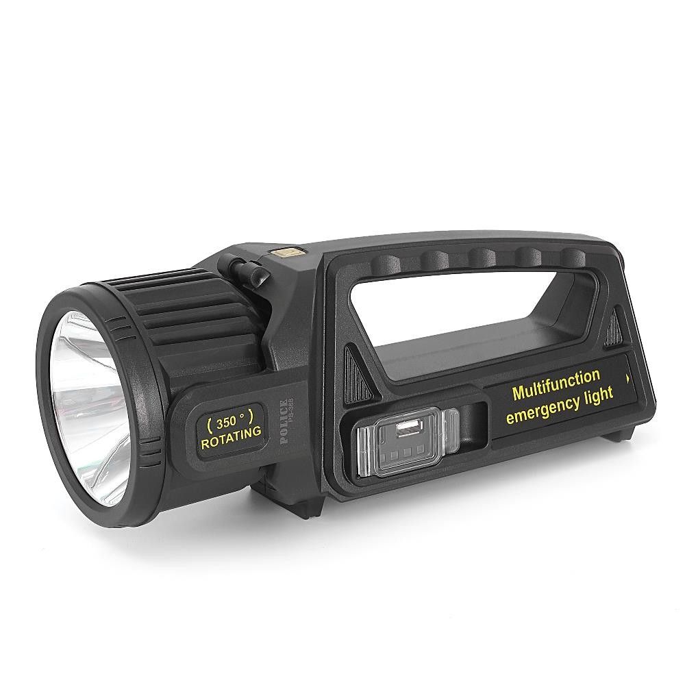 Police PS-388 Solar Spot Cob Ledli Powerbank Fener