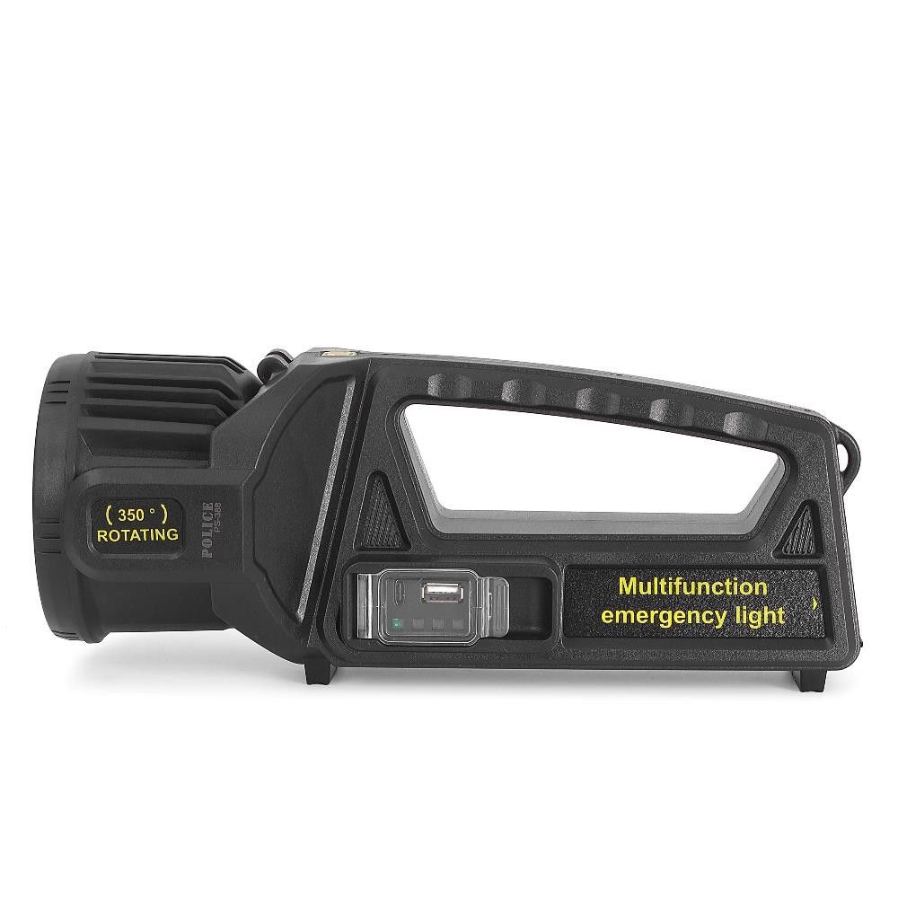Police PS-388 Solar Spot Cob Ledli Powerbank Fener