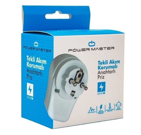 Power Master 16816 Tekli Akım Korumalı Priz