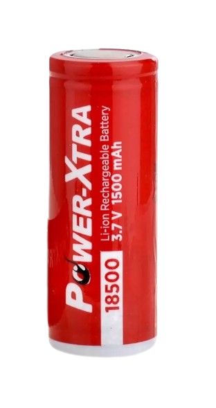 Power-Xtra 3.7V Li-ion 18500 1500 Mah Şarjlı Pil