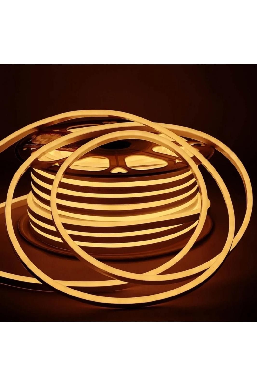 PowerLine PNE-1260A 12V 2835 Neon Şerit Led Amber