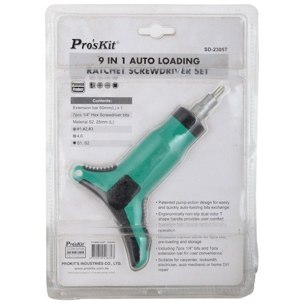 Proskit SD-2305T 9 Parça Tornavida Seti